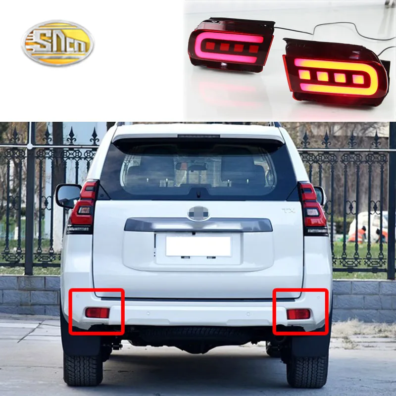 Для Toyota Land Cruiser Prado 150 LC150 FJ150 2010 ~ 2018 задний бампер светодиодный светильник