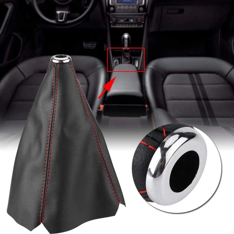 

Universal Auto Manual Gear Shift Knob Boot Dust-Cover Gear Gaiter Cover Gear Shifter Boot Shift Knob Gaiter Boot