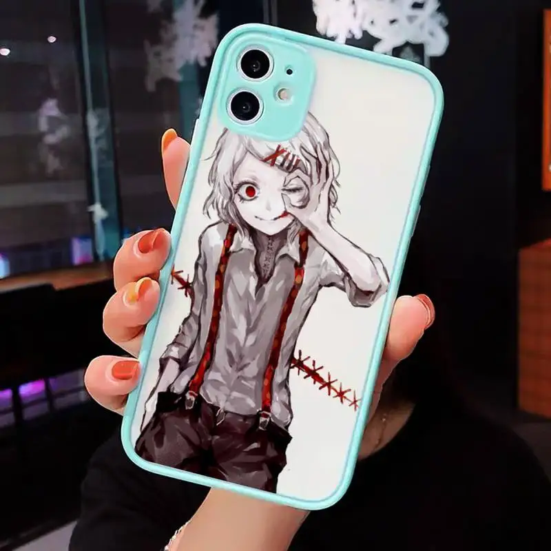 

Tokyo Ghoul Japan anime Suave luxury Phone Case funda matte transparent For iphone 7 8 11 12 plus mini x xs xr pro max cover