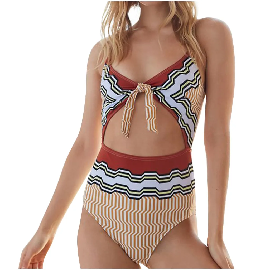 Женский купальный костюм KANCOOLD летний Цельный купальник размера плюс модный