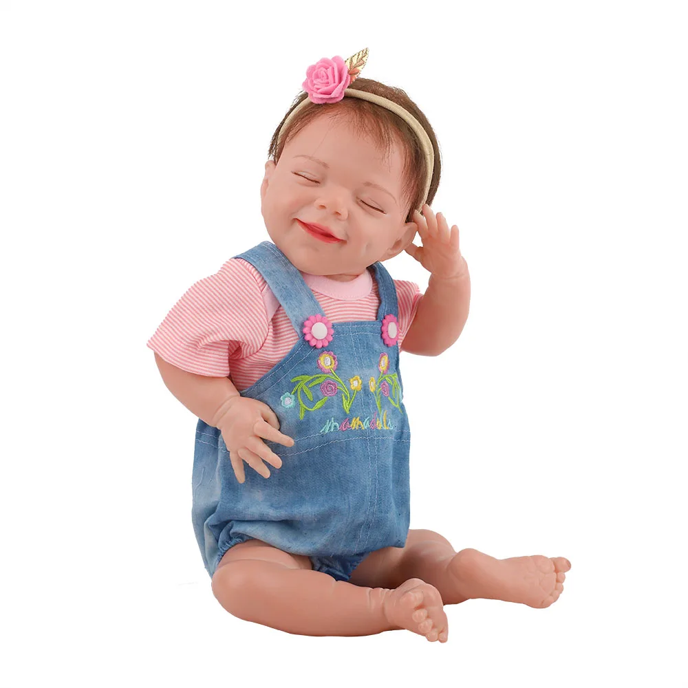 

Hoomai Reborn Girl Doll 20 Inch Silicone Body Realistic Boneca Reborn Toy For Children Girls Dolls Birthday Gifts