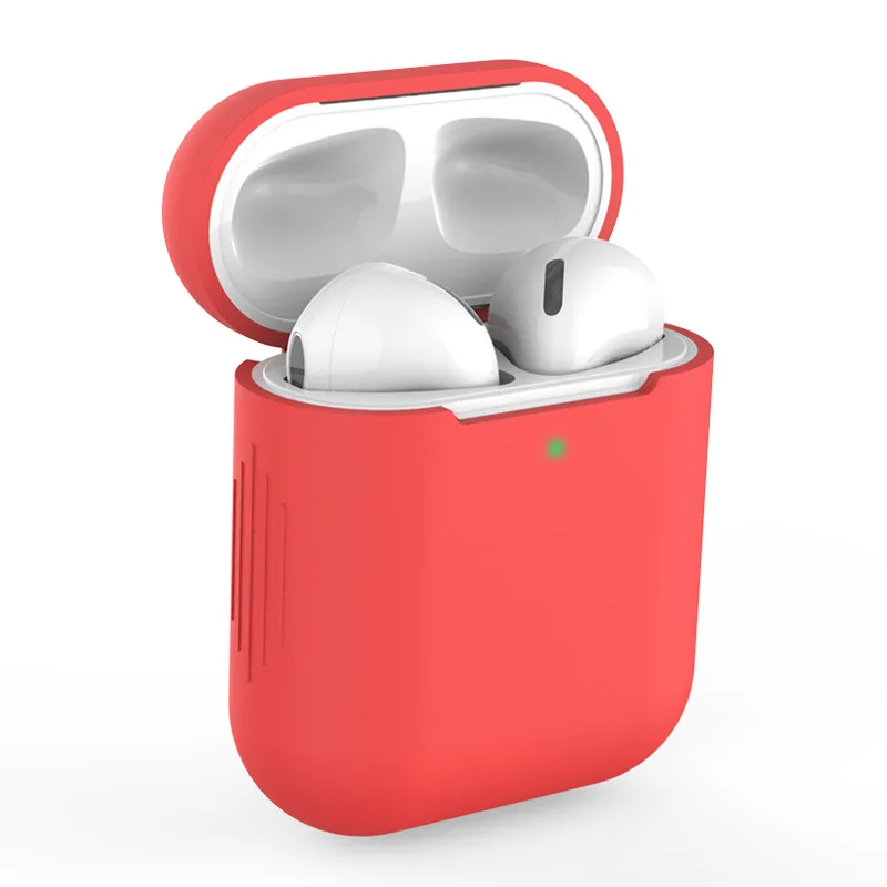 

For Airpods 1/2 Soft Silicone Earphone Cover Air Pods Case Earpods Accessories Headset Protective Sleeve Apple Airpods Dropship