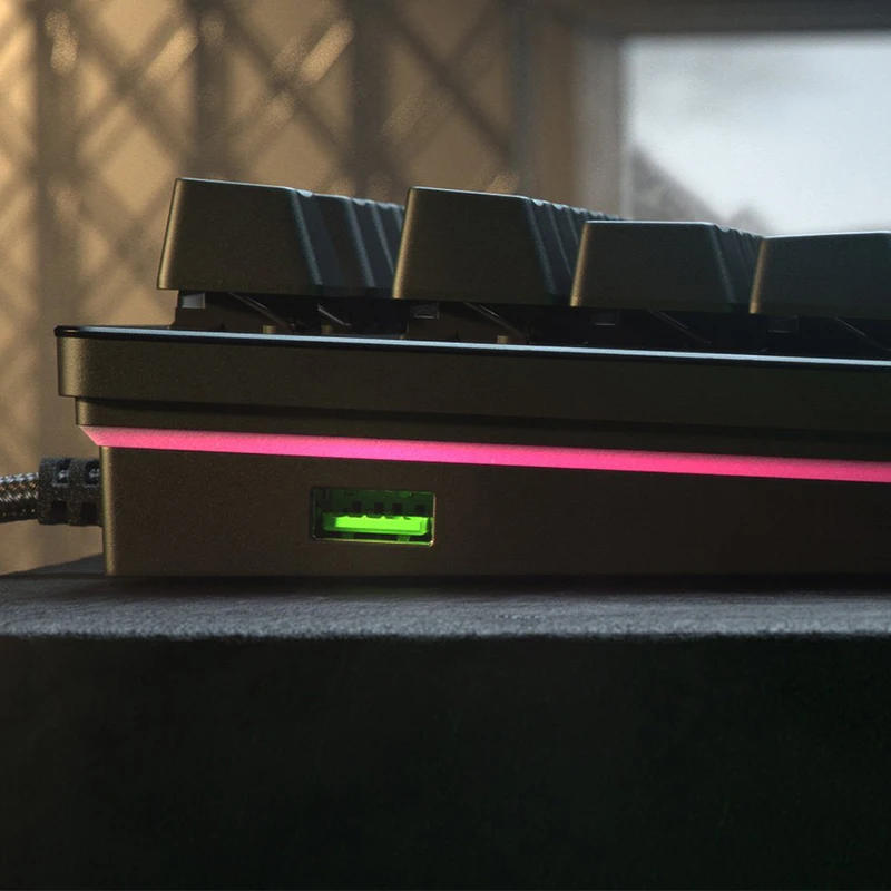 

Razer Huntsman V2 Analog Optical Switches Gaming Keyboard RGB Wired Anti-ghosting Keyboard with Fully Programmable Keys