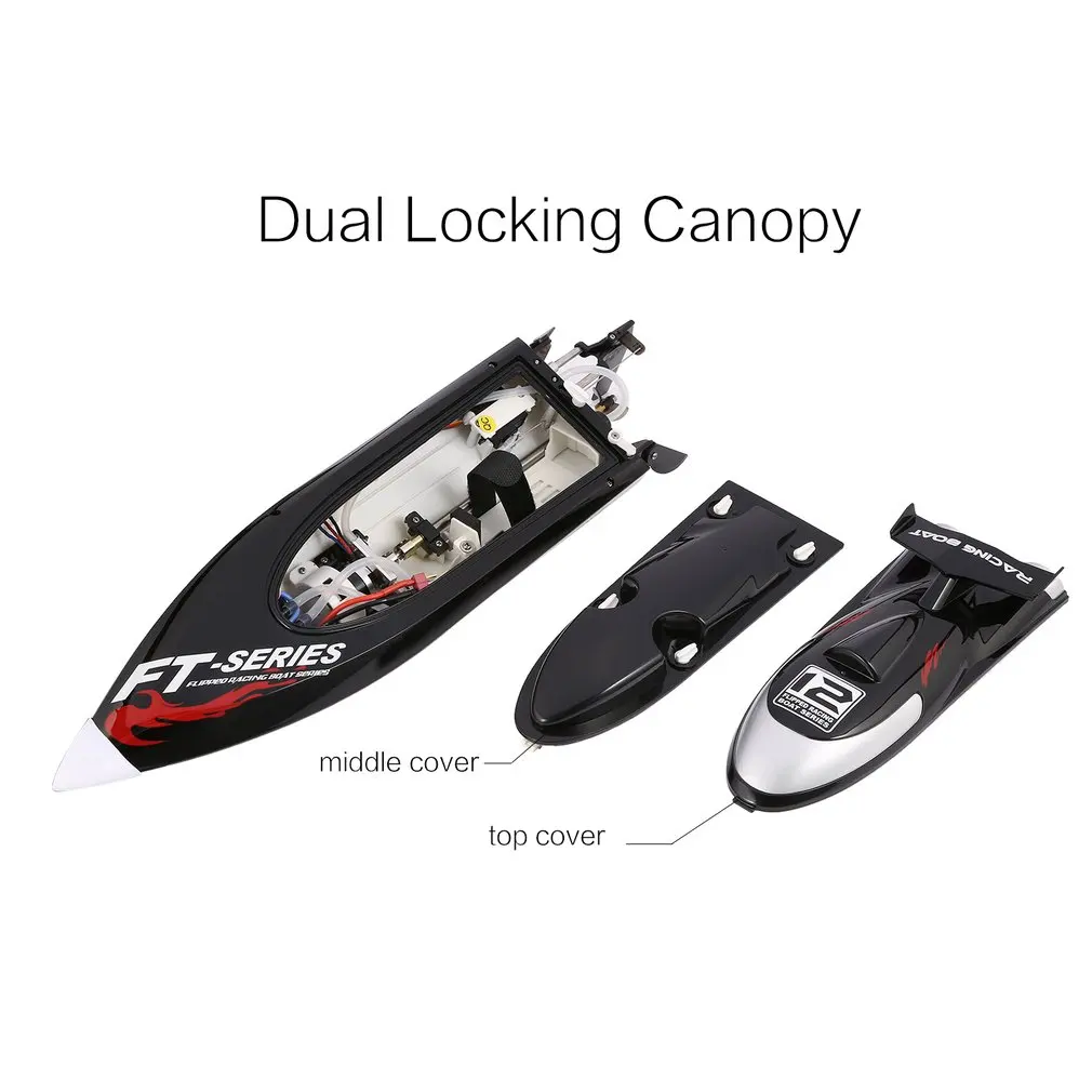 FT012 2 4G бесщеточная скоростная лодка 45 км/ч высокая скорость RC гоночный катер
