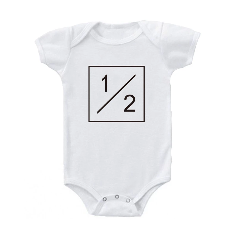 Комбинезон хлопковый с коротким рукавом для мальчиков и девочек 1/2 | Мать ребенок