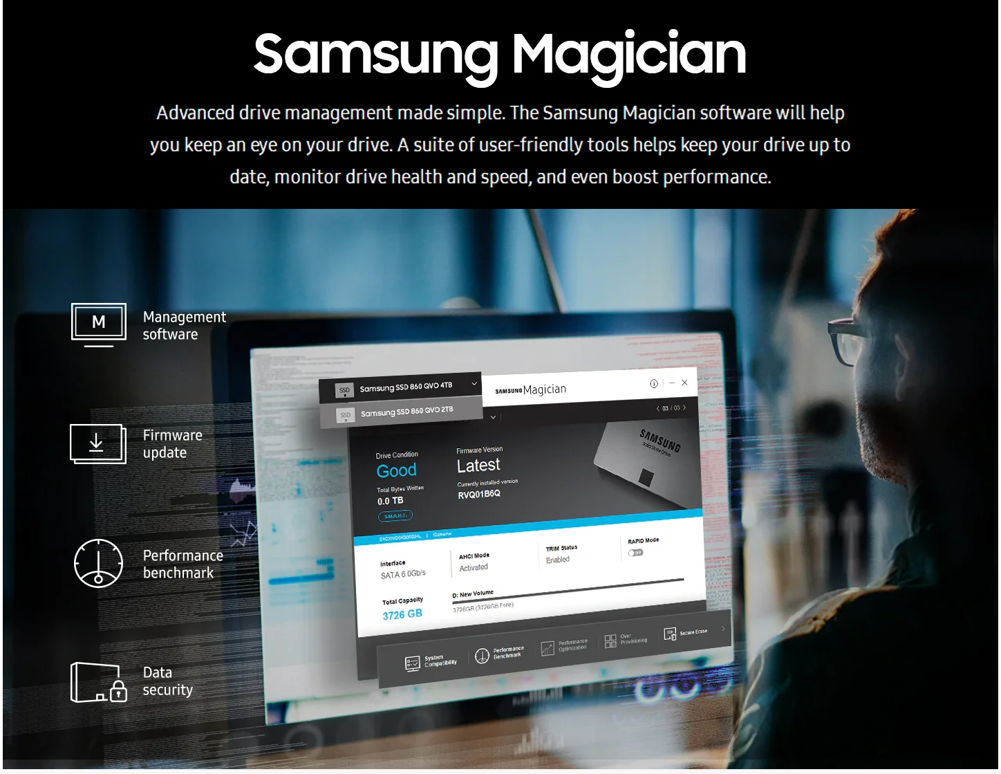 Твердотельный накопитель SAMSUNG 860 QVO SSD 1 ТБ 2 ТБ 4 ТБ HD SSD жесткий диск 2,5 Внутренний твердотельный жесткий диск HDD жесткий диск SATA 3 для ноутбука, настольного компьютера
