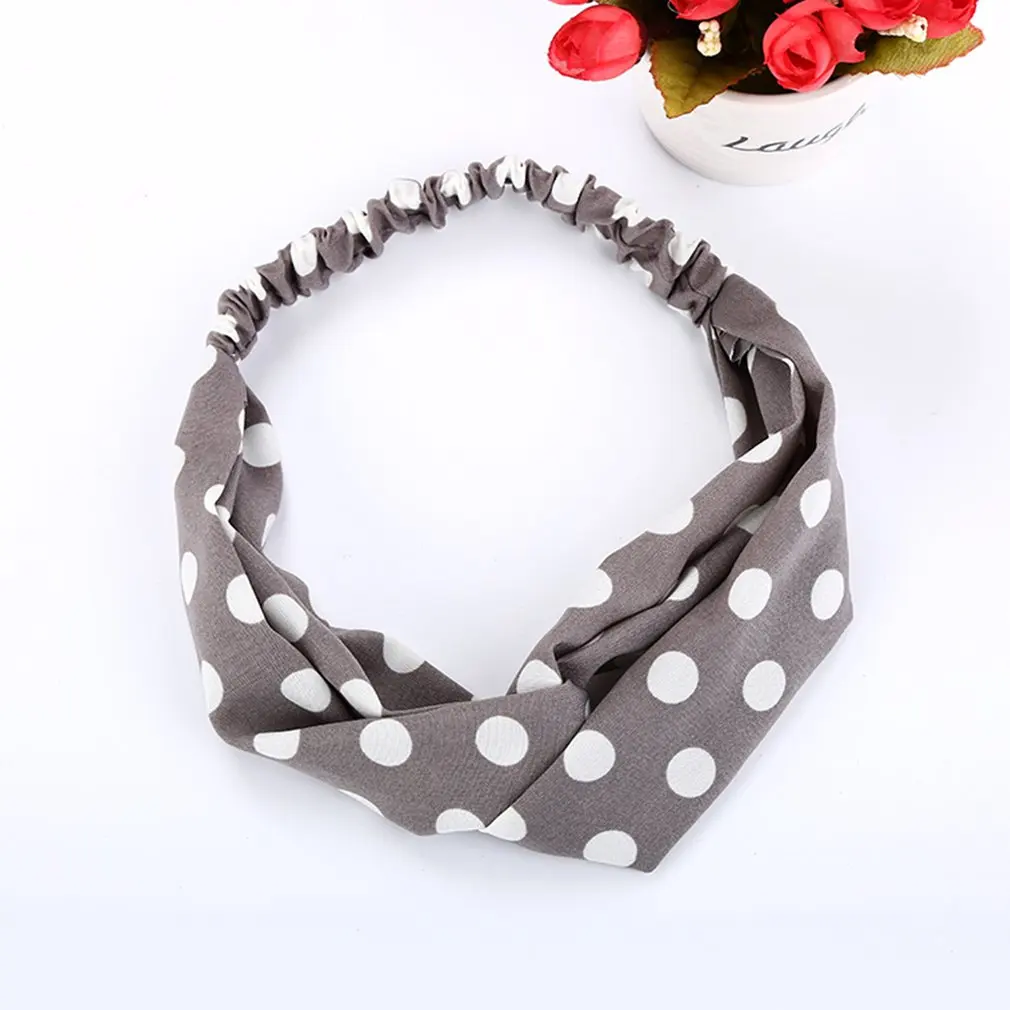 

Women Girls Dot Headband Headwear Multifunction Magic Scarf Head Wrap Sport Sweatband Workout Yoga For Sport & Casual
