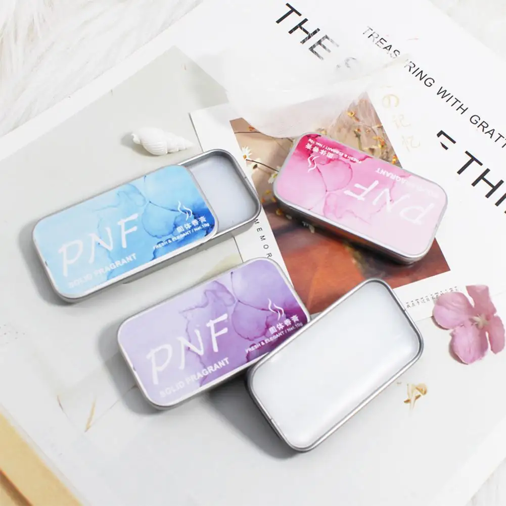 

Perfume For Men Women Portable Iron Box Perfume Body Fragrance Oil Balm Essential Long-lasting Care Skin N0Z3