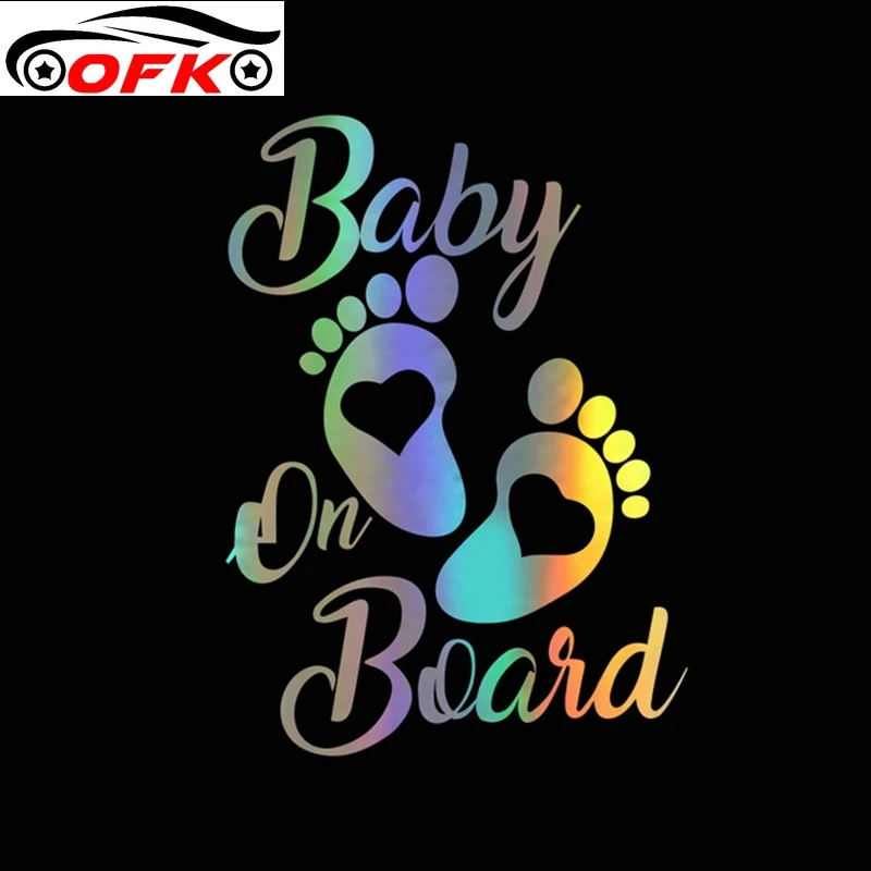

Car Sticker 3D Baby on Board Decals Stickers Reflective Motorcycle Styling Sunscreen Waterproof PVC.17.8CM*12.7CM
