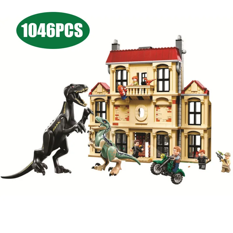 

Конструктор «2 динозавра парк и мир Юрского периода», совместим с Lepining 10928, игрушки, подарки для детей
