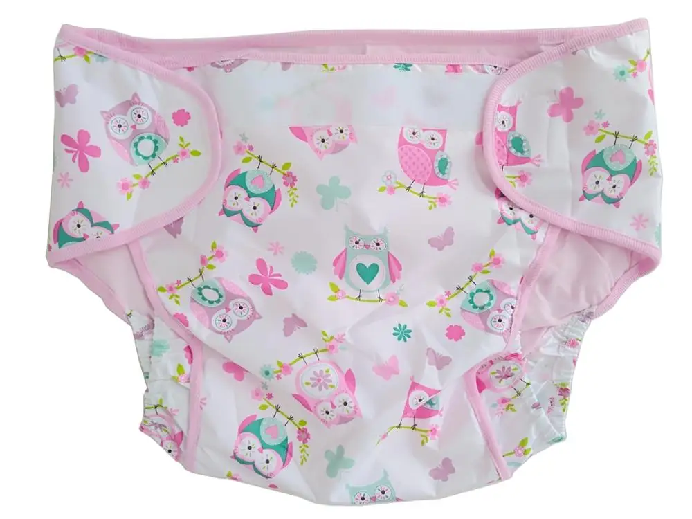 Водонепроницаемые тканевые штаны с принтом Совы подкладкой внутри/ABDL подгузники