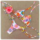 Микро Бикини 2021, сексуальный комплект бикини, бразильский женский купальник, женский купальник с цветочным рисунком, бикини, купальный костюм, купальный костюм, пляжная одежда