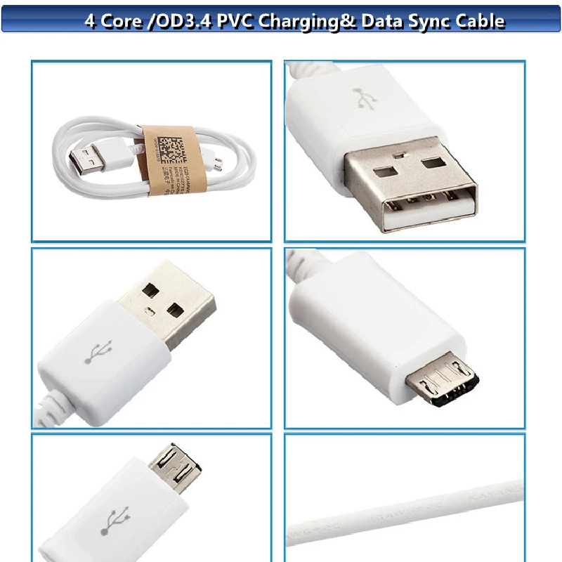 Кабель для зарядки и синхронизации данных Micro USB 10 шт./лот телефонов Android Samsung S4 S5