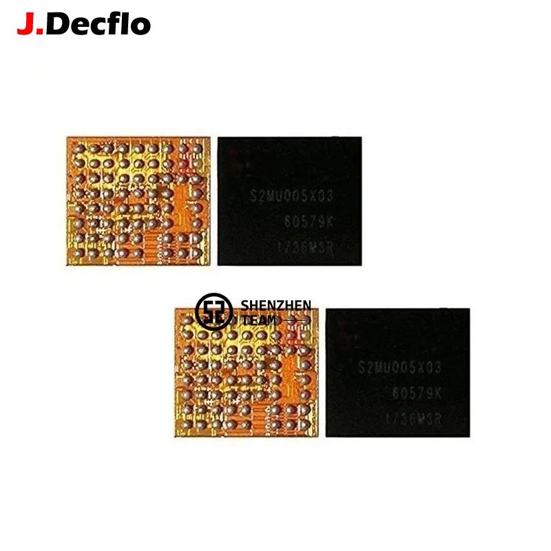 JDecflo 5 шт. PMIC S2MU005X03 MU005X03 для малой мощности IC Samsung J7 Prime J4 J6 Plus J5pro J710F J720F J730F J610F A750F A260 |