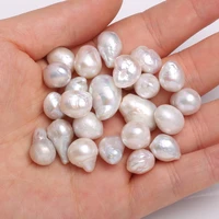 natural freshwater pearl loose bead irregular shape pendants for jewelry making diy womens elegant necklace accessories 10 12mm