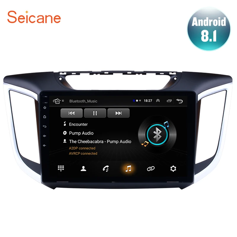 Автомагнитола Seicane 2DIN 10 1 дюйма Android 8 для Hyundai IX25 CRETA с GPS Навигатором стереоплеером