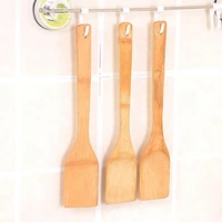 1pc bamboo non slip cookware hook bamboo spatula non stick spatula kitchen gadget for household