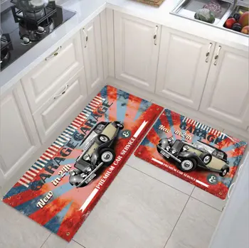 Kitchen Mat Rugs Cushioned Chef Soft Non-Slip Rubber Back Floor Mats Washable Oil Proof Doormat Bathroom Runner Area Rug Carpet