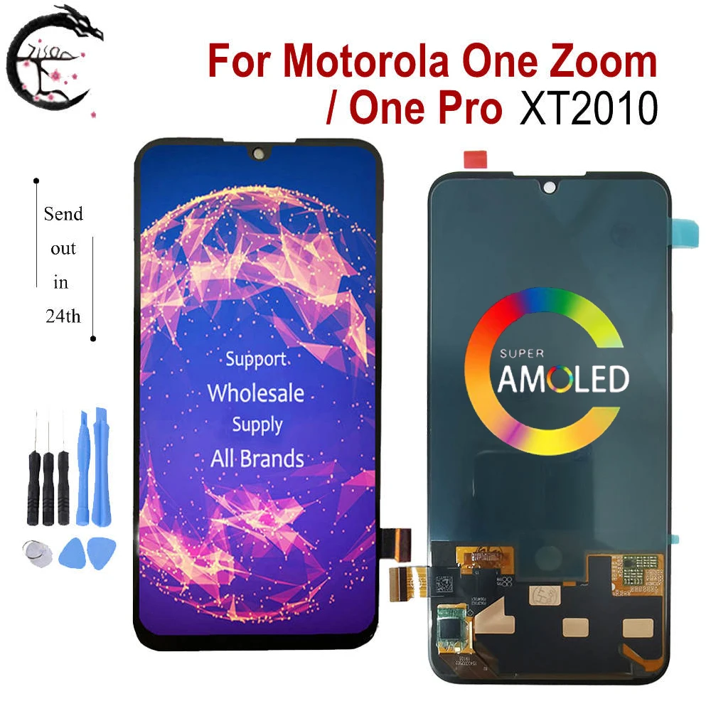 AMOLED ЖК-дисплей для Motorola One Zoom экран мобильного телефона XT2010 Дисплей Moto Pro ЖК-экран