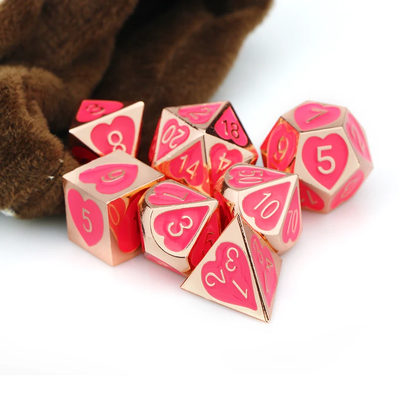 Игральные кости Dnd комплект металлические набор многогранные dados DnD RPG MTG