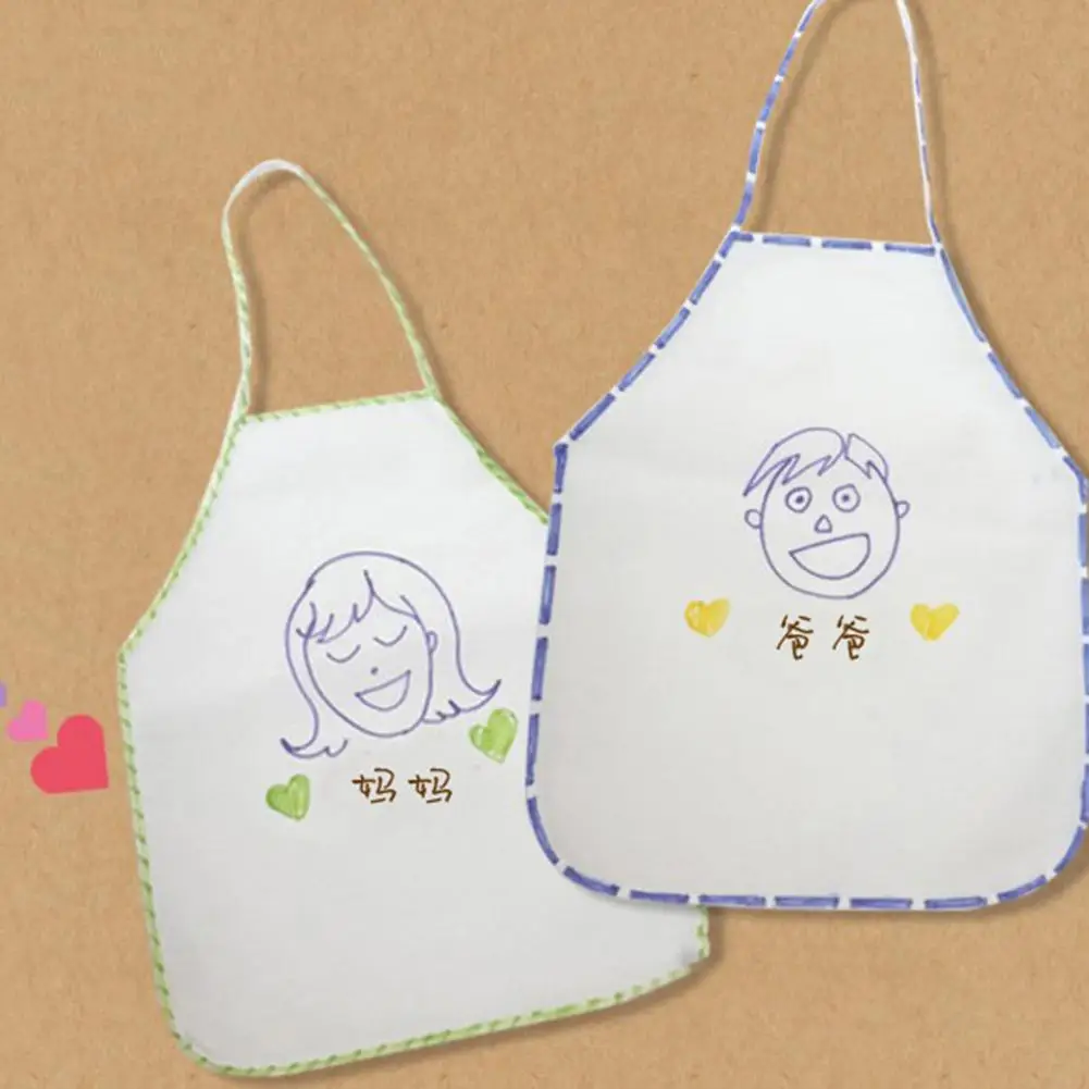 

10Pcs/Set Kid Non-woven Disposable Stain-proof Sleeveless Painting Drawing Apron