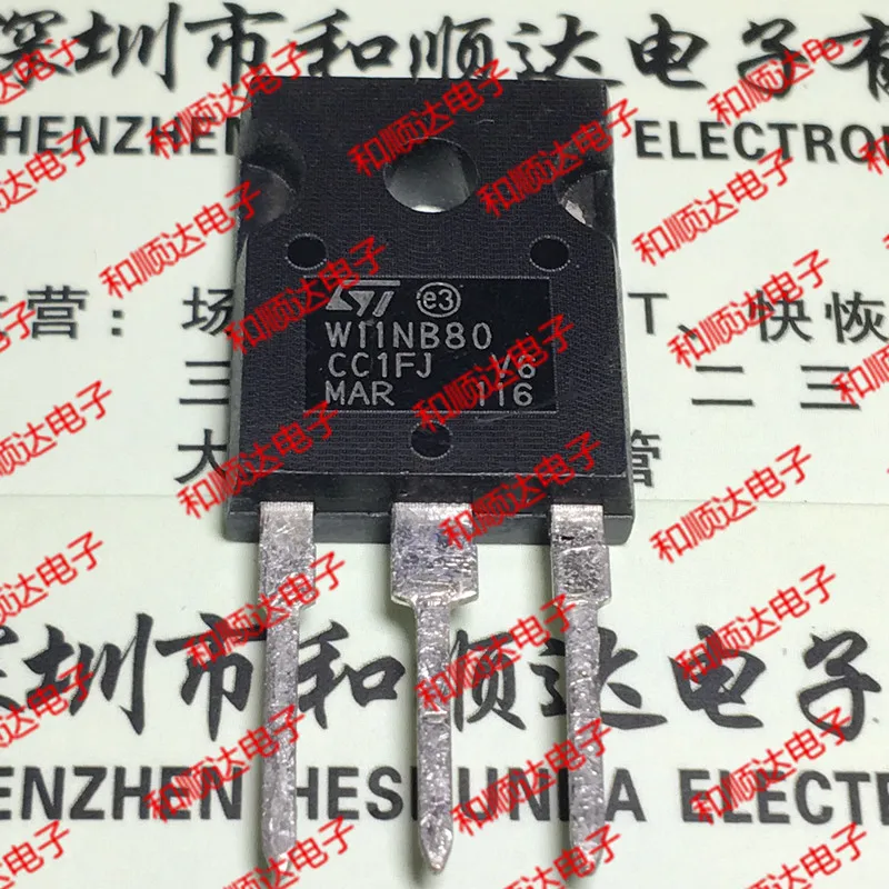 

10 шт./лот STW11NB80 W11NB80 новый запас TO-247 800V 11A