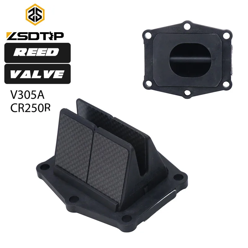

ZSDTRP Carbon Fiber Intake Reed Valve For HOND CR250R Motorcycle Intake Reed Valve For VForce3 V305A