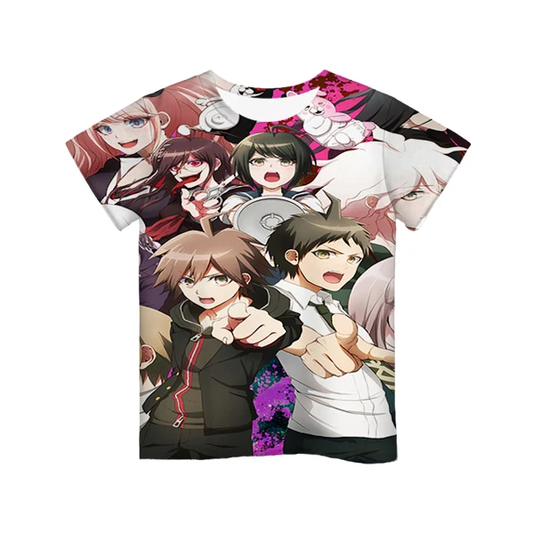 

Anime Kids 3D Danganronpa Print T-shirts Cute Costume Boys Girls Summer Tees Top Clothing Children Clothes Casual Tshirts