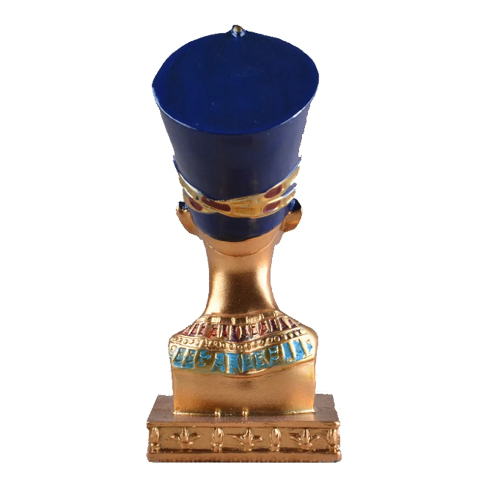 Ретро-статуя египетской королевы бюст Статуэтка из смолы декор для стола