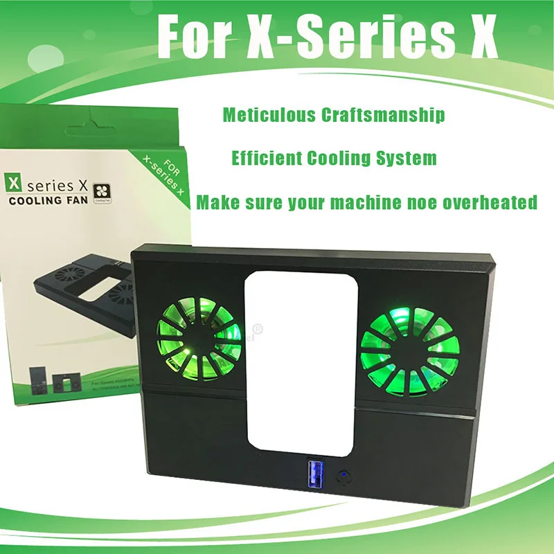 

FOR Xbox Series X Cooling Fan Portable Back Game Cooler Host Controller Side Rear Radiator With USB For XSX Console Accessories