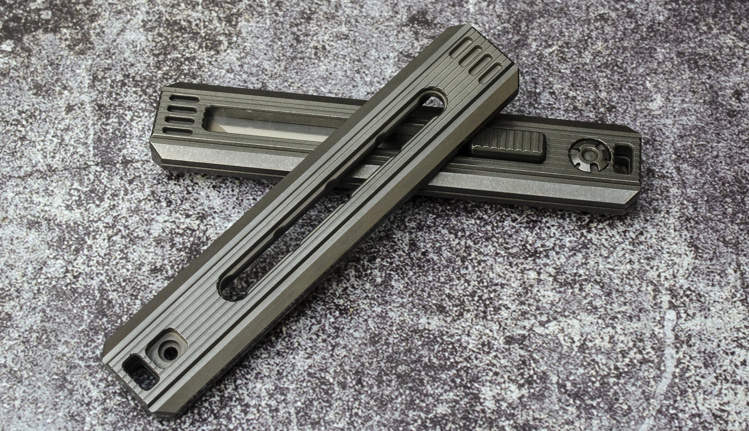 

NAITHAWK Utility Knife EDC Tool D2 Tanto Blade Paper Cutting Blade One Solid TC21 Titanium Alloy Handle DLC or Stonewash Cutter