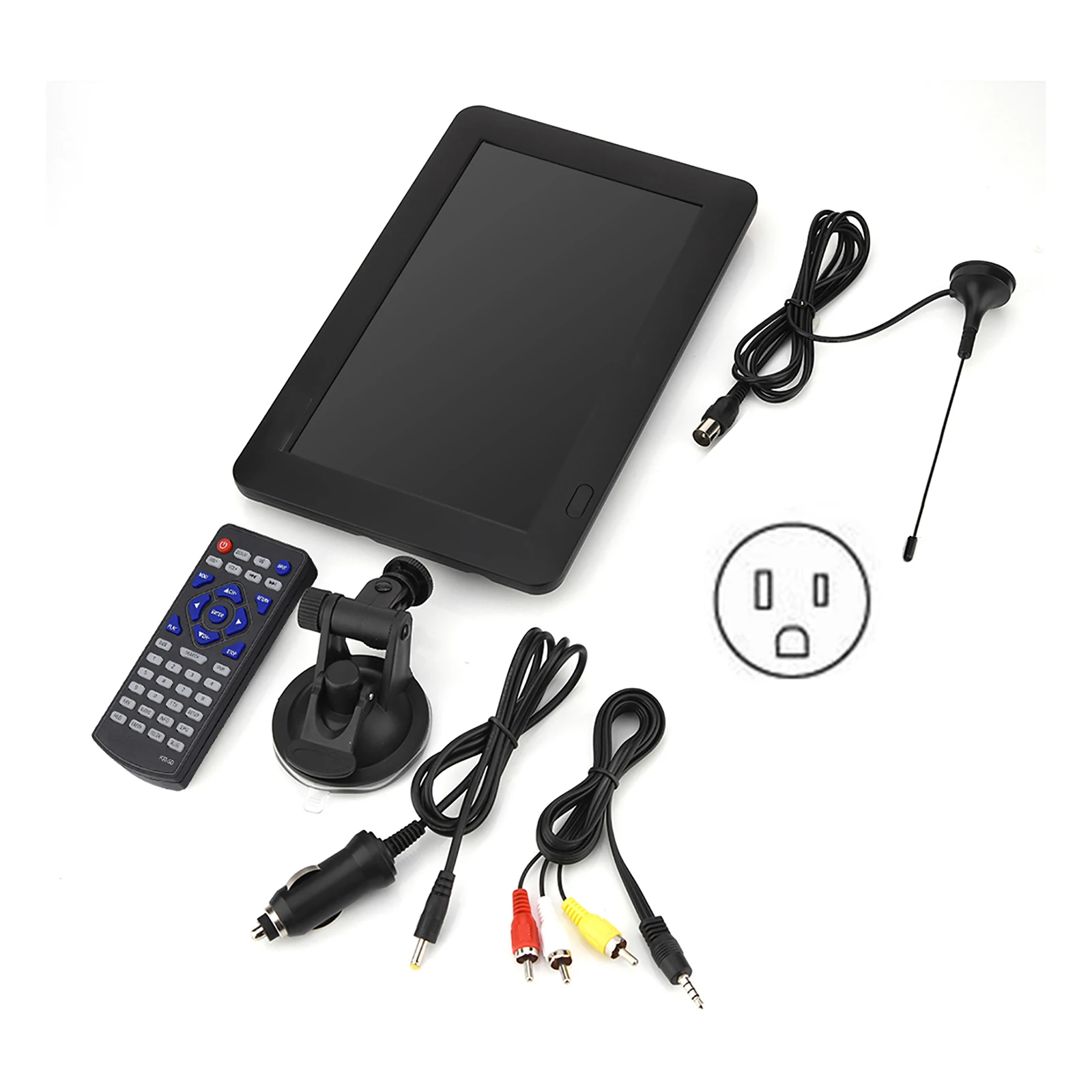 

Digital TV Sensitive High Definition Car Television for Home Camping Outdoor 9inch Multifunctional Portable Small Rechargeable