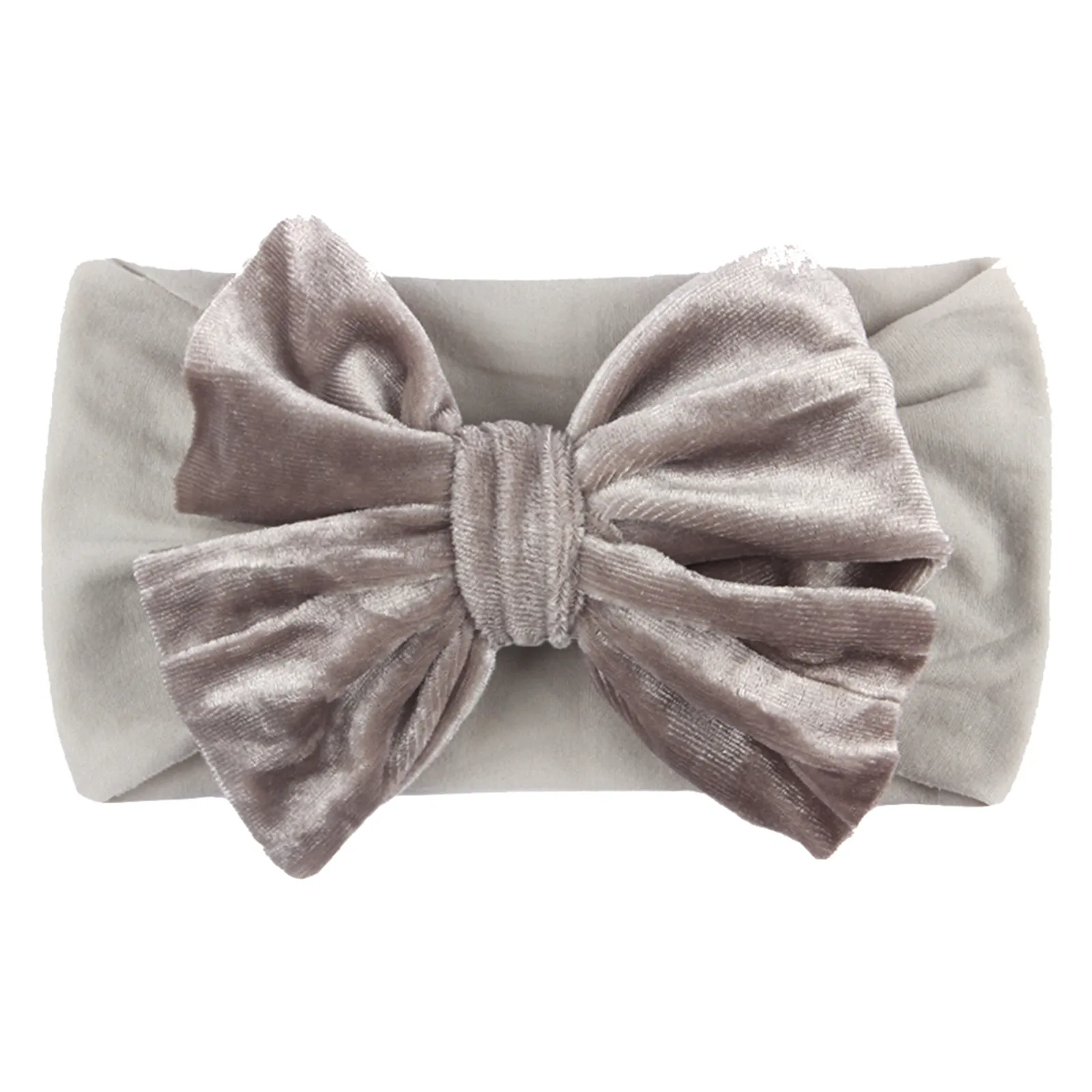 

Kids Newborn Girls Baby Solid Velvet Headband Hair Band Bow Accessories Headwear Knotted Cotton Hat Cap Headband Hair Bands Head