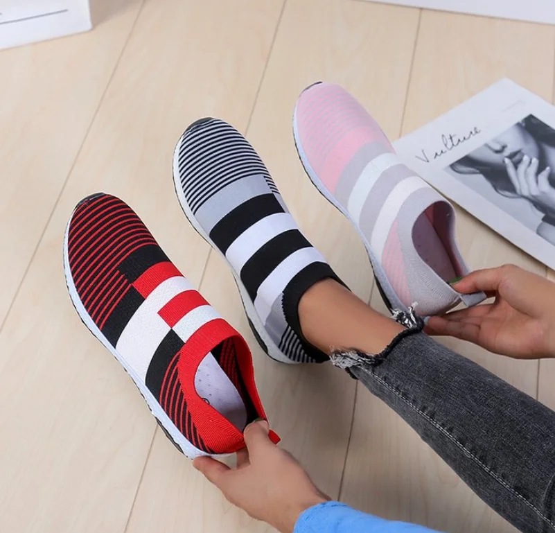 

Fashion High Quality Women Shoes Plus Size 35-43 Sneakers Women Flat Shoes Breathable Sneakers Casual Shoes zapatos de mujer