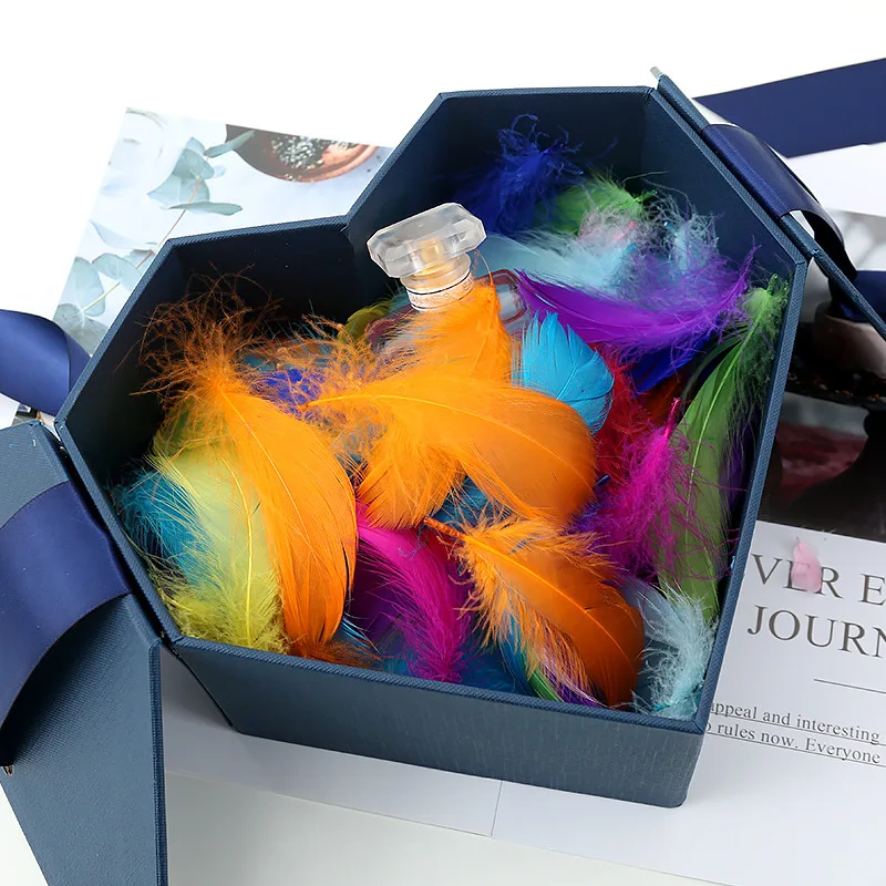 

Transparent Bobo Ball Filling Decoration Feathers Wedding Birthday Party Transparent Balloons DIY Multicolor Floating Feathers