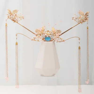 Роскошная модная свадебная заколка в китайском стиле с жемчужинами и кисточками