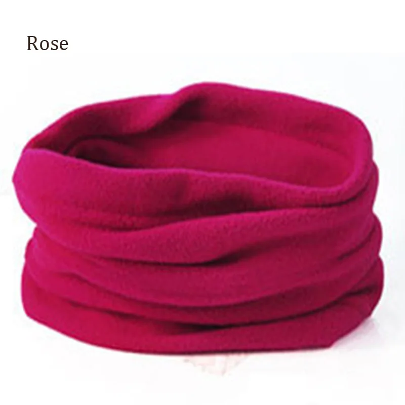 Rose Многофункциональный теплый флисовый шарф для шеи и Шапка-бини, зимняя теплая маска для лица для женщин и мужчин, зимняя шапка для улицы - Цвет: Rose