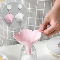 12pcsset kitchen cute pink cherry blossom style funnels home olive oil condiments liquid powder dispenser kitchen accessories