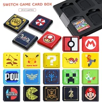 for nintendo switch game card case storage box for nintendo switch for 12 ns game cards and 12 micro sd memory cards