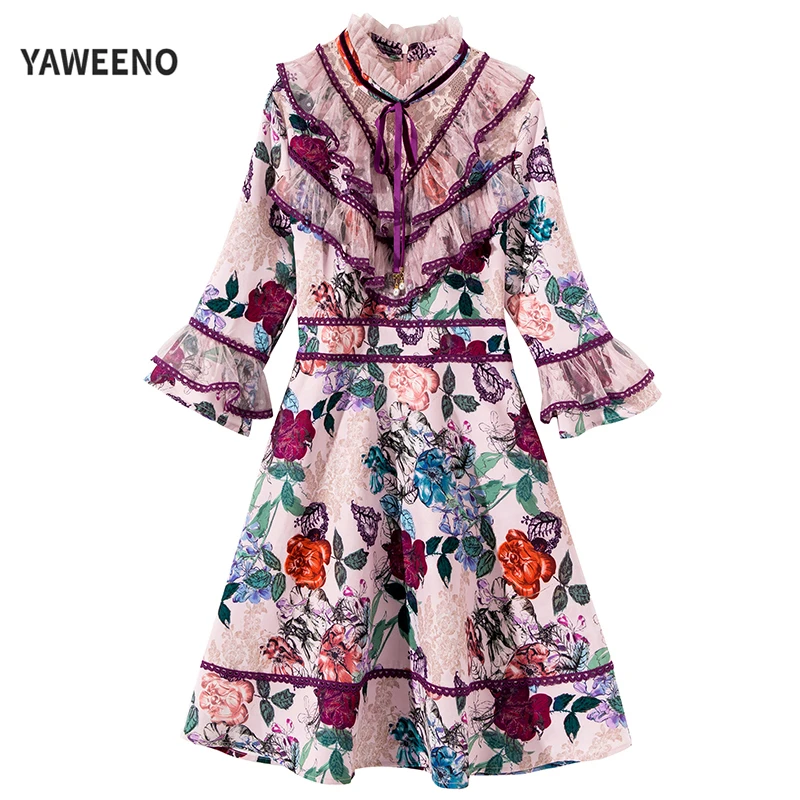 Женское модельное платье мини с оборками Элегантное повседневное праздничное