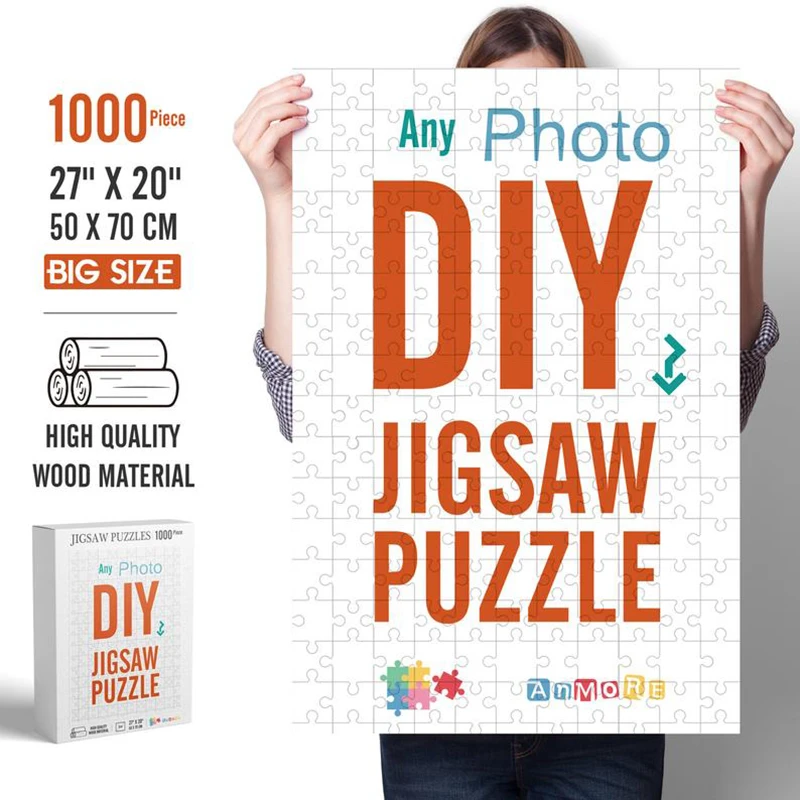 Пазл деревянный размером 75x50 см 1000 шт.| |