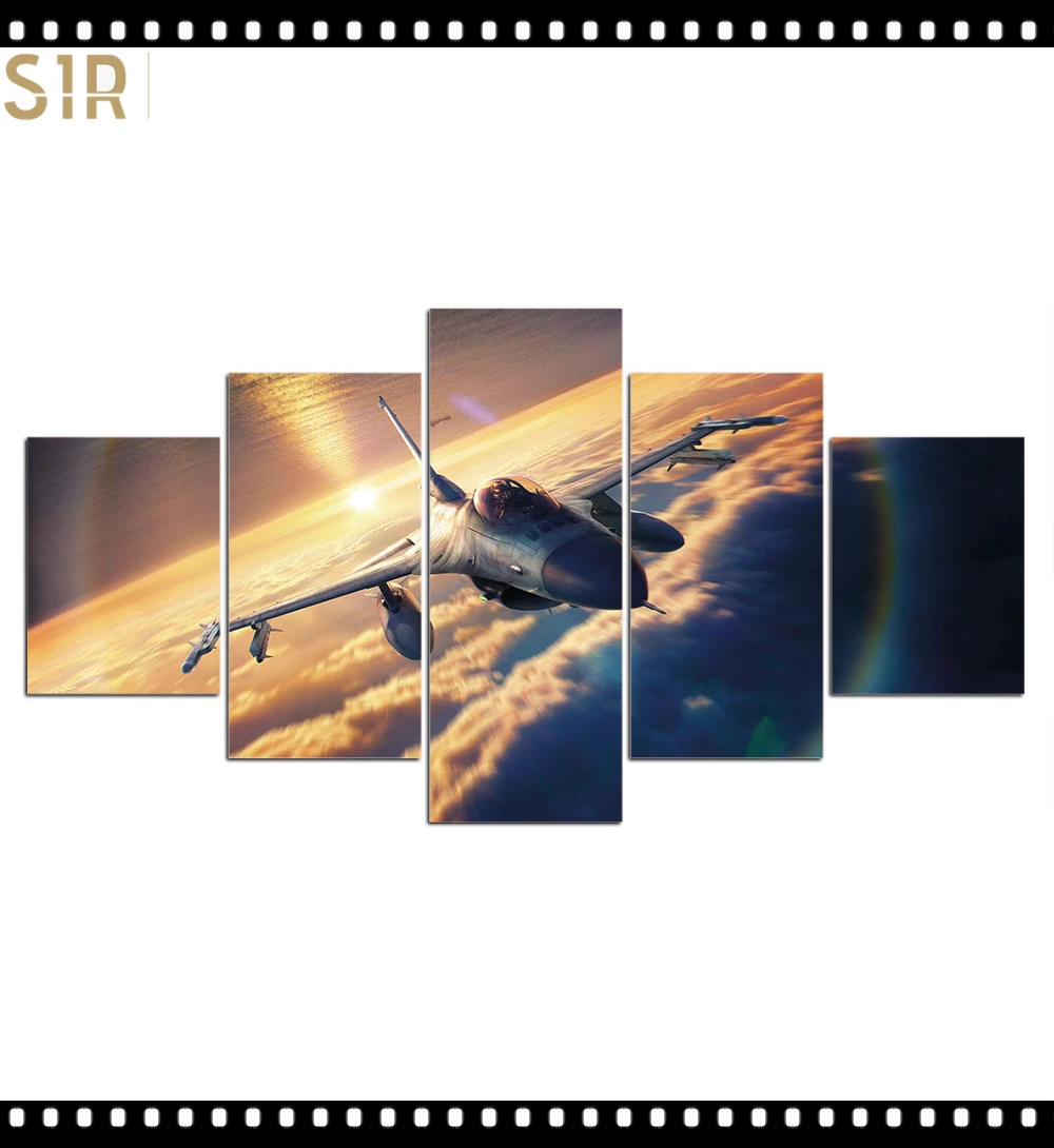 

Aircraft Decorations for The Five - Part Poster Living Room Decoration Room Decor Anime Decor Wall Paintings Home Decor Wall Art