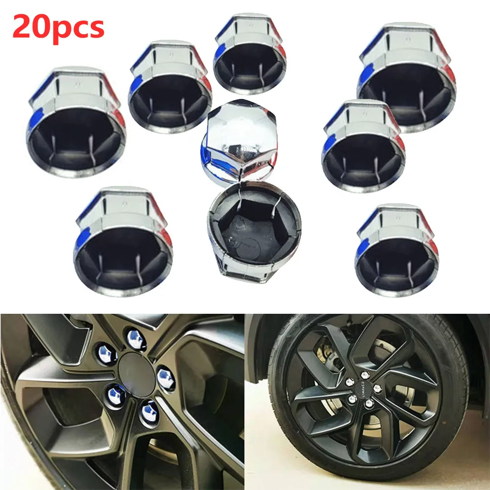 

20 Pcs Car Tire Screw Protective Cap Hub Screw Cover Tyre Nut Bolt Cap Anti-Rust Decorative Cover Exterior Parts For Volvo Lynk