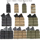 Новинка тактические 3 мешочки для магазина AK AR M4 AR15 с креплением на ружье и снаряжением с системой Молле, сумка-кошелек, уличная поясная сумка, сумка для инструментов, дорожная сумка