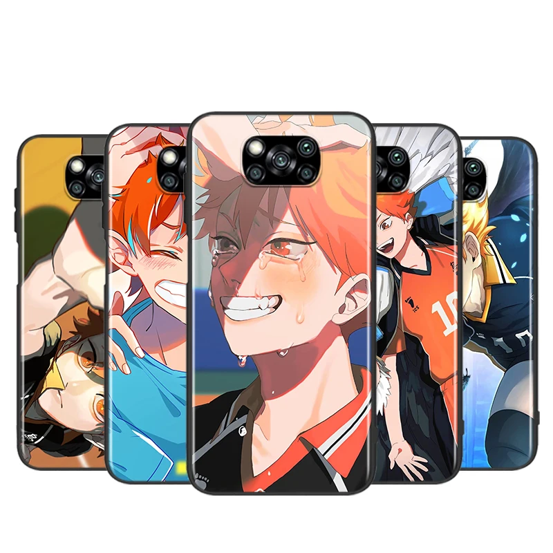 

Anime Volleyball Haikyuu For Xiaomi Poco X3 NFC F3 GT X2 M3 M2 5G Pro Mi A3 Lite 9SE CC9 Soft Black Phone Case Shell