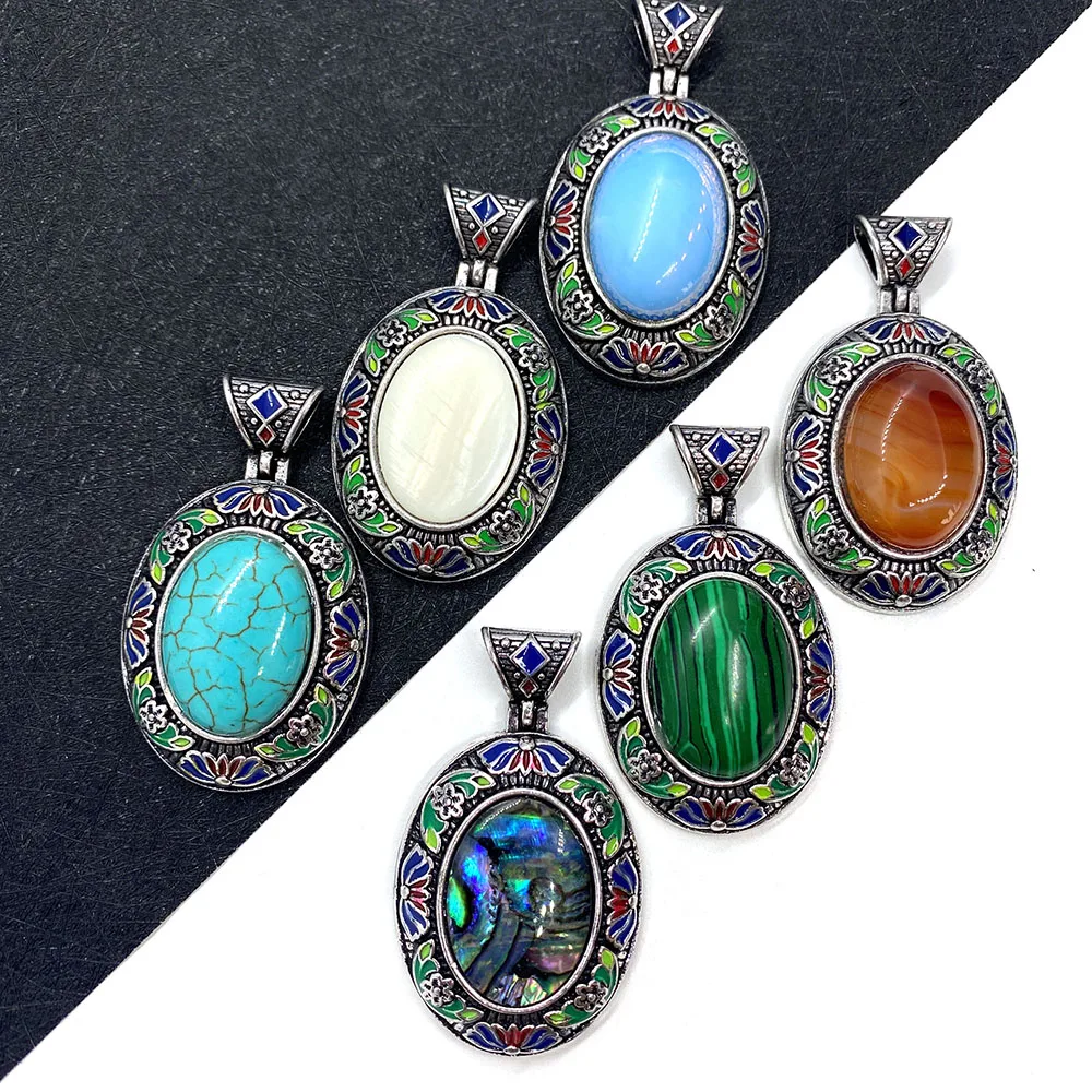 

Exquisite Natural Shell Pendant Mother-of-pearl Sewing 32x53mm Shell Making DIY Necklace Accessories Pendant Making Jewelry