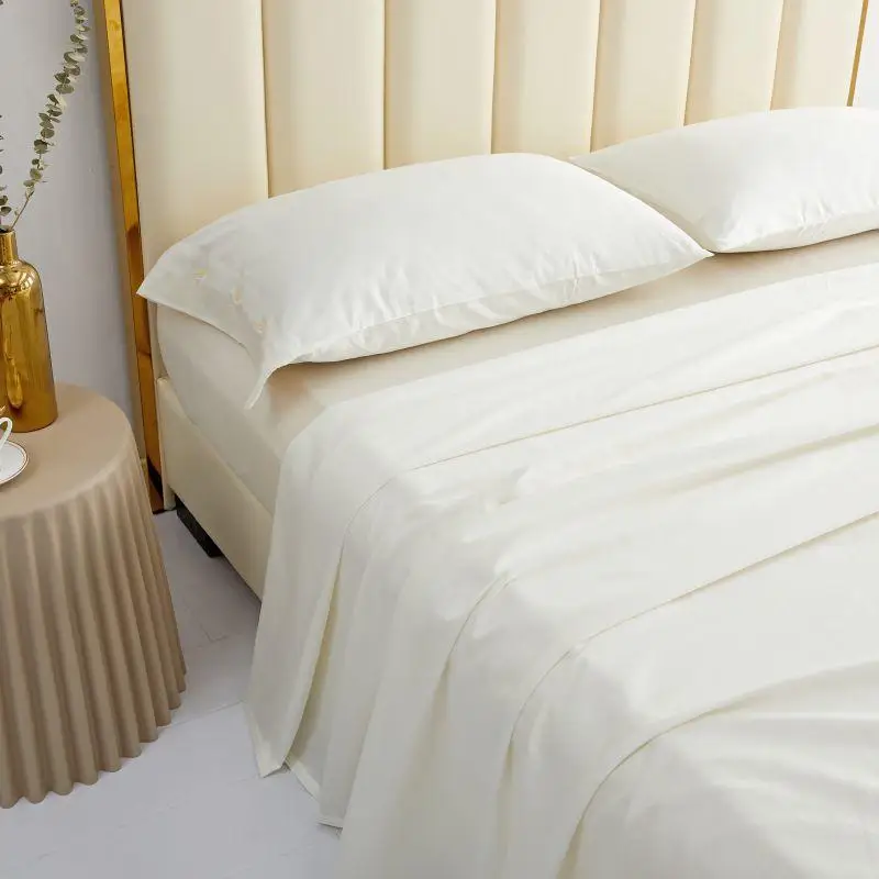 100% Египетский хлопок одноцветная гостиничная домашняя простыня мягкий белый