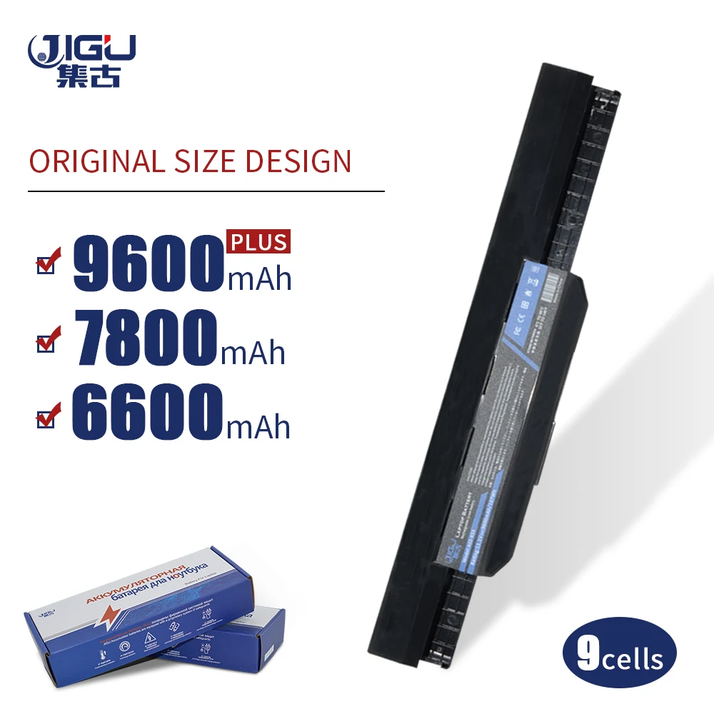 

JIGU 9Cell A31-K53 A32-K53 A41-K53 A42-K53 Laptop Battery For Asus X84 X54 X53 X44 X43 P53 P43 K53 K43 A83 A54 A53 A43 Series