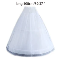 women white wedding petticoat 2 hoop double layer bridal crinolines with tulle netting underskirt half slips for ball gown dress