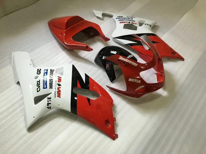 Комплект обтекателей для мотоцикла GSXR600 750 01 02 03 GSXR 600 GSXR750 K1 2003 2001 2002 ABS красные